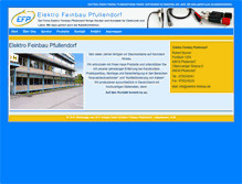 Tablet Screenshot of elektro-feinbau.de